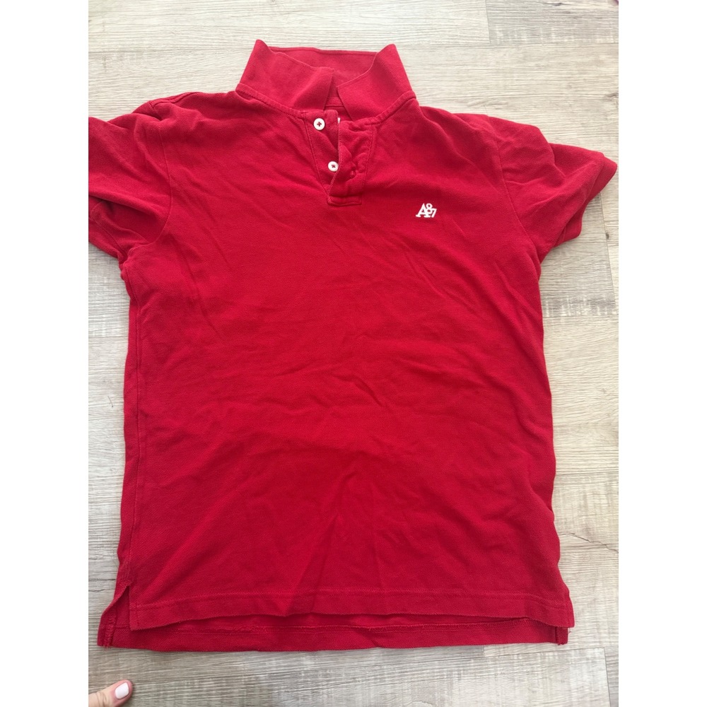 Aéropostale Men's Classic Piqué Polo Shirt - Red - Size Medium